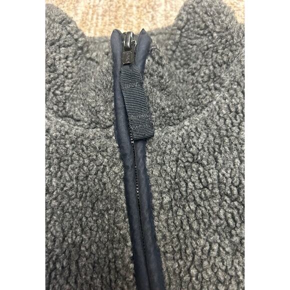 Vintage Abercrombie Weatherwear Gray Full Zip Fleece Mens Jacket Size M - Picture 7 of 10